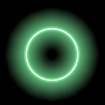 NeonLine ELF PVC интерьерный, боковой изгиб, 12В, IP20, 6мм, 1м, зеленый