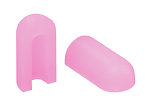 Торцевая заглушка для NeonLine ELF PVC интерьерный, 8мм, боковой изгиб, розовый, для 1см (10 шт)