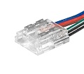 Коннектор 4pin/провод для СОВ-лент RGB 10мм, провод 10см