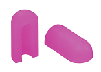 Торцевая заглушка для NeonLine ELF PVC интерьерный,  8мм, боковой изгиб, фиолетовый, для 1см (10 шт)